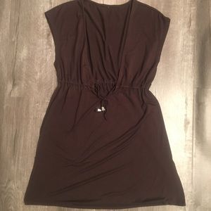 Mossimo Supply Co. deep V, tie front dress